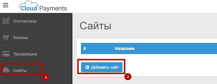 Регистрация и настройка на стороне cloudpayments.ru